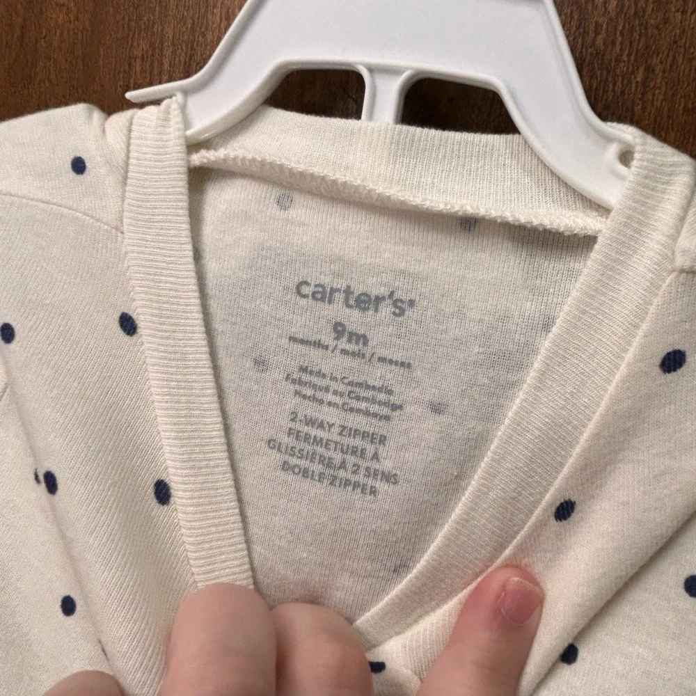 NWT Carter’s Two Piece Sleeper Pajamas size 9 months